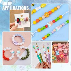16Pcs 8 Style Food Grade Eco-Friendly Silicone Beads&nbsp;SIL-CA0001-48