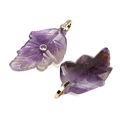 Natural Amethyst Pendants&nbsp;G-K372-06G-A03