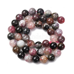 Natural Multicolor Tourmaline Round Bead Strands&nbsp;G-I162-01-8mm