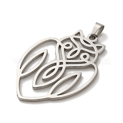 Non-Tarnish 304 Stainless Steel Pendants&nbsp;STAS-O005-26P