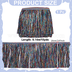 Polyester Tassel Lace Trim&nbsp;OCOR-WH0070-250B