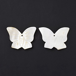 Natural Freshwater Shell Pendants&nbsp;SHEL-H001-07
