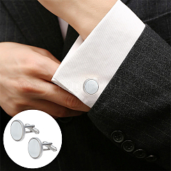 2 Pairs 2 Styles Natural Shell Cufflinks for Men&nbsp;FIND-WR0010-95