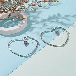 Stainless Steel Hoop Earrings&nbsp;EJEW-JE04453-03