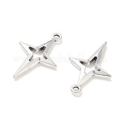 合金のチベット風チャーム  スターのチャーム  アンティークシルバー  27.5x17x2.5mm  穴：1.8mm&nbsp;PALLOY-A037-01B-AS