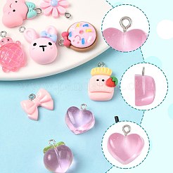 10Pcs 10 Styles Resin Pendants Sets&nbsp;RESI-FS0002-23