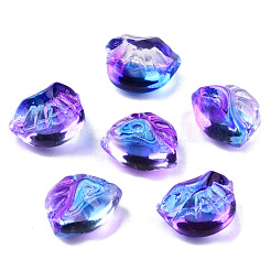 Transparent Spray Painted Glass Beads&nbsp;GLAA-N035-033-G01