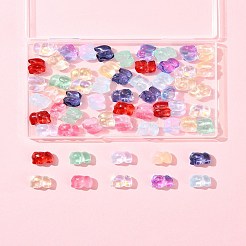 60Pcs 10 Colors Spray Painted Glass Beads&nbsp;GLAA-FS0002-05