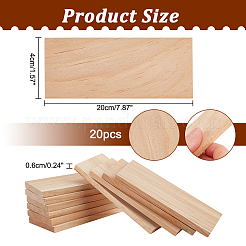 Unfinished Wood Sheets&nbsp;DIY-WH0034-92B