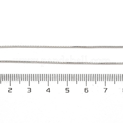 0.8mm Brass Box Chain Necklaces for Men Women&nbsp;NJEW-G160-19P