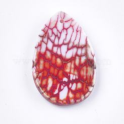 Natural Fire Agate Pendants&nbsp;G-T125-19