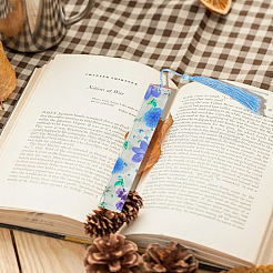 20Pcs 10 Colors Acrylic Bookmarks&nbsp;AJEW-SP0003-38