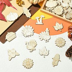 Thanksgiving Day Unfinished Blank Wooden Slices for Painting Arts&nbsp;WOOD-CJC0005-61B-1
