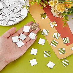 300Pcs Square Acrylic Self Adhesive Acrylic Mosaic Tiles&nbsp;AJEW-PH0011-54