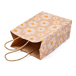 Daisy Flower Paper Gift Tote Bags&nbsp;ABAG-Q055-01A