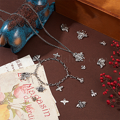 108Pcs 9 Style Tibetan Style Alloy Pendants&nbsp;FIND-CA0005-97