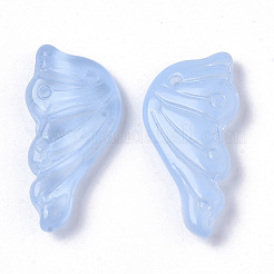 Transparent Spray Painted  Glass Pendants&nbsp;GLAA-S190-010A