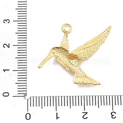 304ステンレススチールラインストーンペンダント  PVD真空メッキ  鳥  18KGP本金メッキ  23.5x32.5x3mm  穴：1.7mm&nbsp;RESI-R155-021G