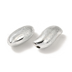UVメッキ CCB プラスチックビーズ  テクスチャー  葉  銀  17.5x13x8.5mm  穴：1.6mm&nbsp;FIND-Z066-09