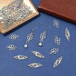 30Pcs Tibetan Style Alloy Shamrock Connector Charms&nbsp;TIBE-FS0003-31