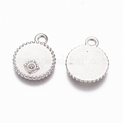 Tarnish Resistant 304 Stainless Steel Pendant Rhinestone Settings&nbsp;X-STAS-G218-15P