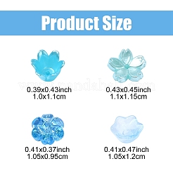 DIY Flower Plastic & Acrylic Beads Jewelry Making Finding Kit&nbsp;DIY-YW0008-78A