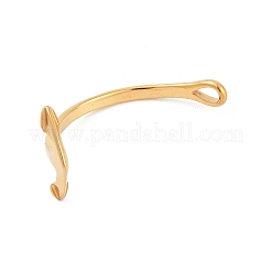 304ステンレススチールフック留め具  レザーコードブレスレット作り用  アンカー  ゴールドカラー  59.5x29.5x21mm  穴：8.5x5mm&nbsp;STAS-F310-30G