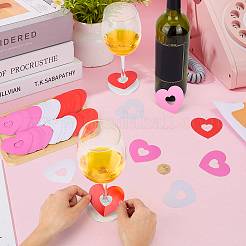 150Pcs 3 Colors Paper Wine Glass Charms&nbsp;DIY-FG0010-07