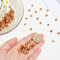 3 Strands Natural Wood Beads Strands&nbsp;WOOD-PA0001-38