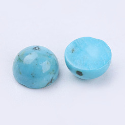 Natural Howlite Cabochons&nbsp;TURQ-L028-05-5mm