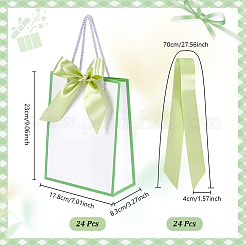 24Pcs Paper Gift Tote Bags&nbsp;ABAG-WA0001-19