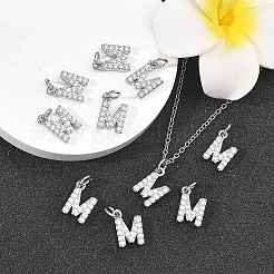 SHEGRACE Brass Micro Pave Clear Cubic Zirconia Pendants&nbsp;XGRQ29805-394P-M
