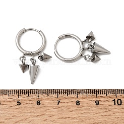 Cone 304 Stainless Steel Chandelier Earrings&nbsp;EJEW-L309-02C-P
