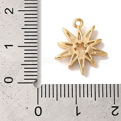 Brass Micro Pave Clear Cubic Zirconia Pendants&nbsp;KK-M294-07G-04