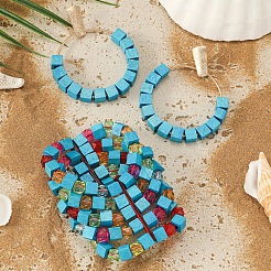 Bohemian Style Alloy Resin & Wood Beads Multilaye Bracelets & Earrings Sets for Women&nbsp;FS-WGC5D43-04