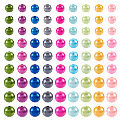 540Pcs 27 Style Spray Painted ABS Plastic Imitation Pearl Beads&nbsp;OACR-TA0001-18