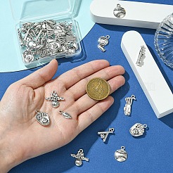40Pcs 8 Styles Tibetan Style Alloy Pendants&nbsp;FIND-YW0005-67