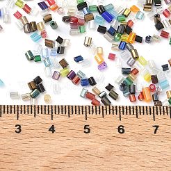 ガラスラウンドラッパビーズ  混合スタイル  ミックスカラー  2~3x1.5~2mm  穴：0.9~1mm  約34891個/ポンド&nbsp;SEED-XCP0001-42