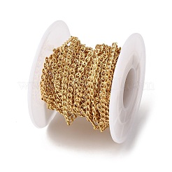 Brass Textured Oval Link Chains&nbsp;CHC-H113-20G