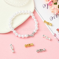 6個 3色 亜鉛合金 マイクロパヴェ クリアキュービックジルコニア フォールドオーバークラスプ  ミックスカラー  20.5mm  2個/カラー&nbsp;FIND-CJ0005-11