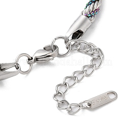 304 Stainless Steel Rope Chain Bracelets for Women&nbsp;BJEW-G712-14A-PRC