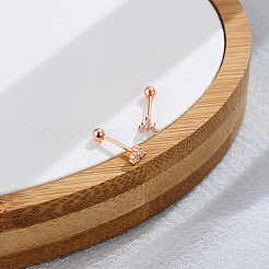 925 Sterling Silver Stud Earring&nbsp;EJEW-BB72109-RG-C3