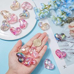 16Pcs 4 Colors Transparent Acrylic Beads&nbsp;MACR-FH0001-14