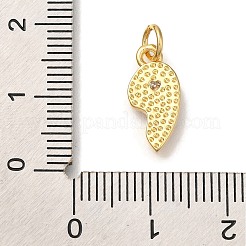 Rack Plating Brass Micro Pave Cubic Zirconia Pendants&nbsp;KK-I720-71G-03B
