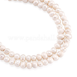 1 Strand Natural Cultured Freshwater Pearl Beads Strands&nbsp;PEAR-TA0001-49