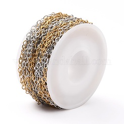 Two Tone 304 Stainless Steel Cable Chains&nbsp;CHS-B001-23