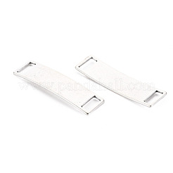 合金コネクタチャーム  カドミウムフリー＆鉛フリー  長方形  アンティークシルバー  39x10.5x2.5mm  穴：3x8mm&nbsp;PALLOY-N160-41AS