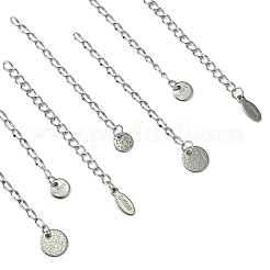 12Pcs 4 Styles 304 Stainless Steel Chain Extender&nbsp;FIND-FS0002-96B