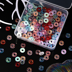 160Pcs 8 Colors Handmade Luminous & Gold Foil Lampwork Beads&nbsp;LAMP-CJ0001-38