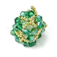 Christmas Seed Beads Beaded Charms&nbsp;PALLOY-MZ00299-03